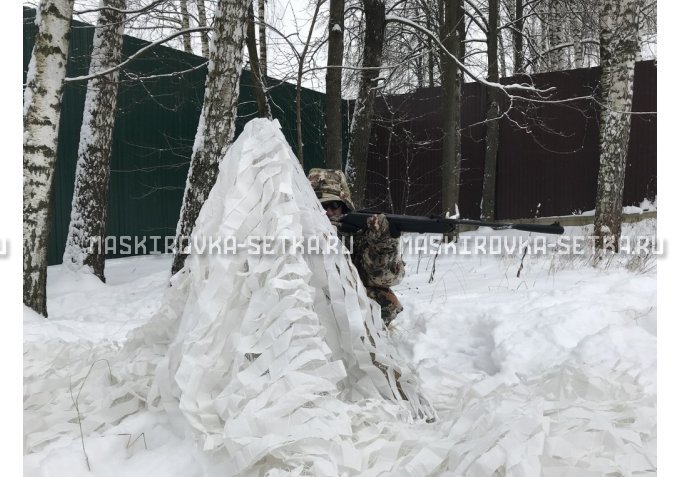 Маскировочная сеть МКТ-2С Снег 3х6 м – купить по цене 4700 руб. в интернет-магазине в городе Самара картинка 2