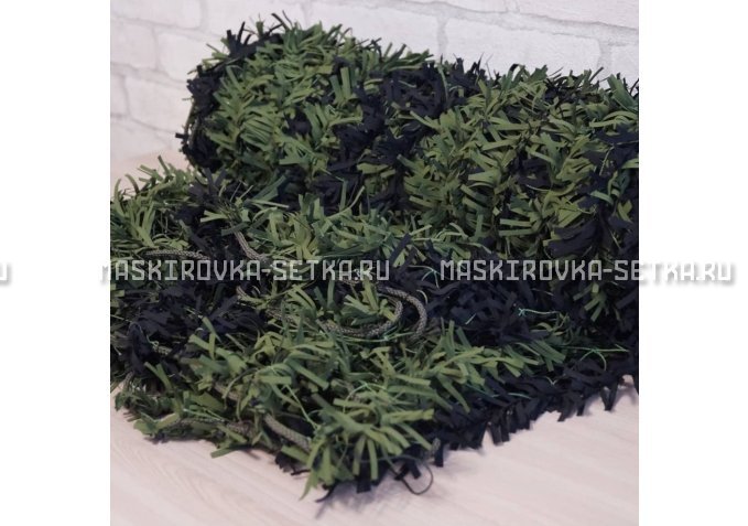 Маскировочная сеть Зеленя 2х3 м (зелено-черная) – купить по цене 3200 руб. в интернет-магазине в городе Самара картинка 4